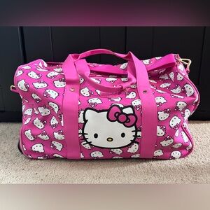 Hello Kitty Pink Duffel Bag With Wheels